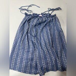 Pink Lily Women’s Blue Floral Print Boutique Romper Size Medium $6